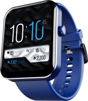 boAt Wave Flex Connect with 1.83" HD Display,Bluetooth Calling & Premium Metal Design Smartwatch(Blue Strap, Free Size)