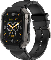 Fire-Boltt Cobra 1.78" AMOLED Army Grade Build, Bluetooth Calling with 123 Sports Modes. Smartwatch(Black Strap, Free Size)