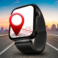 boAt Storm call 3 w/TBT Navigation,Watch Face Studio,1.83''(4.6 cm)HD Display,QR Tray Smartwatch(Black Metal Strap, Free Size)