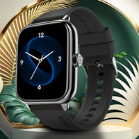Noise Icon 3 1.91" Display with Bluetooth Calling, Metallic finish & Voice Assistant Smartwatch(Black Strap, Regular)