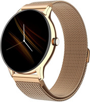 Noise Crew Go with 1.39" Display, BT Calling with Metal Strap and 7 Days Battery Life Smartwatch(Gold Link Strap, Regular)