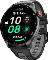 Titan Celestor | Advanced GPS | AMOLED Display | AOD | Piezoelectric Crown Smartwatch(Black Strap, Free Size)