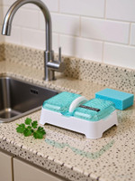 Cltllzen Double Sealed Drain Soap Dish Tray Holder with Handle & Lid Cover Box Case Soap Holder(Multicolor)
