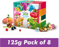 FIAMA Mega Celebration Pack With 8 Unique Soap Gel Bathing Bars |For Moisturized Skin.(8 x 125 g)