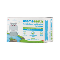 Mamaearth Moisturizing Baby Bathing Soap Bar pH 5.5 with Goat Milk and Oatmeal, 75g (Pack of 2)(2 x 75 g)