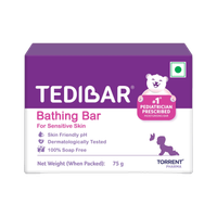 Tedibar Moisturising Baby Bathing Bar | 100% Soap Free | Skin Friendly pH - By Torrent(75 g)