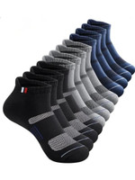 Bahuzo Men Checkered, Striped Ankle Length(Pack of 10)
