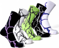 RENEY Men & Women Printed Mid-Calf/Crew(Pack of 5)