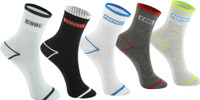 PRIMESOX MOVE ON Boys Striped, Graphic Print Mid-Calf/Crew(Pack of 5)