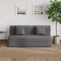 Wakefit Flipper (6.5 Thickness) 3 Seater Double Foam Fold Out Sofa Cum Bed(Finish Color - Warpknit Grey Delivery Condition - Pre-assembled)
