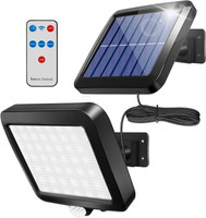 PRSVIKE Solar Motion Sensor Lights - Solar Powered Wireless Night Spotlight For Outdoor Solar Light Set(Wall Mounted Pack of 1)