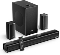 Mivi Fort H350 Soundbar, 350 Watts, 5.1 Channel, Multi-Input and EQ Modes, BT v5.1 350 W Bluetooth Soundbar(Black, 5.1 Channel)