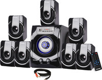 Vemax Pulse 7.1 Bluetooth Home Theater System 80W FM, AUX, USB, Bass & Treble Control 80 W Bluetooth Home Theatre(Black, 7.1 Channel)