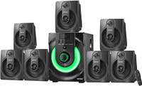 Vemax Real 7.1 Bluetooth Home Theatre System with FM, AUX, USB & Bass Control 90 W Bluetooth Home Theatre(Black, 7.1 Channel)