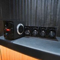 BAIYREK Multimedia Speaker with Subwoofer 70 W Bluetooth Home Theatre 70 W Bluetooth Home Theatre(Black, 4.1 Channel)