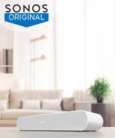 Sonos Ray Essential , for TV, Music and Video Games Soundbar(White, Stereo Channel)