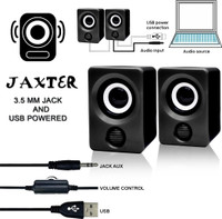 Coracao Compact 6W Multimedia Speakers Rich Bass,Clear Sound | Mobile/Laptop/Desktop Use 6 W Bluetooth Laptop/Desktop Speaker(Black, 2.1 Channel)