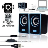 fire turtle Bass Sub woofer for PC Laptop /Desktop Speaker 6 W Laptop/Desktop Speaker(Blue, 2.1 Channel)