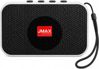 Jmax Portable BT Speaker| 7W, 1200mAh Battery USB/TF, – Outdoor Travel Music System 7 W Bluetooth Speaker(Black, Stereo Channel)