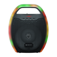 ZEBRONICS Zeb-PSPK 3(Sound feast 60)with v5.0, 6 RGB Modes, 20hrs playback time 10 W Bluetooth Home Audio Speaker(Black, Stereo Channel)