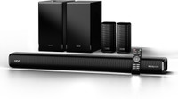 Mivi Fort Sonic 900 Soundbar, Dual Subwoofers, Dolby Audio, 5.2 Channel 900 W Bluetooth Soundbar(Black, Silver, 5.2 Channel)