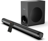 Blaupunkt SBW160 2.1 CH 160W Soundbar I HDMI-ARC I I BT I AUX I Remote Control 160 W Bluetooth Soundbar(Black, 2.1 Channel)
