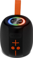 TRIGGR Roar 8 with RGB Lights, Fabric Exterior, TWS & FM Mode, 12H Playtime, BT v5.4 8 W Bluetooth Speaker(Omega Black, Mono Channel)