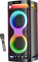 ZEBRONICS Party Fyre 500, 7hrs Playback with RGB, Wireless Mic, TWS, USB, AUX, 140 W Bluetooth Party Speaker(Black, Mono Channel)