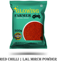 GLOWING FARMER Premium Quality Red Chilli Powder | Lal Mirchi Powder(500 g)