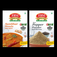 FBM Flavour Booster Masale FBM Sambhar Masala & Pepper Powder(2 x 50 g)