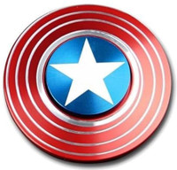 Gift Collection Captain America Fidget Ultra Speed Light Weight Metal Wind Spinner Toy Game(Multicolor)