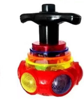 HK Toys Lattoo, Spinning Spiral Top with LED Light, Music and Laser Toy for kids(Multicolor)