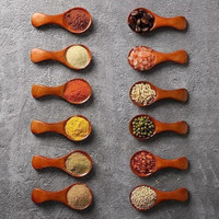 ZoeeCorporation Wooden Small Spoon for Spice / Masala, Tea, Honey, Coffee, Sugar, 12 pcs set Wooden Sugar Spoon Set(Pack of 12)