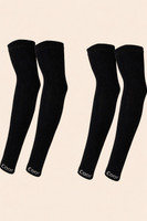 Verticarox Cotton UV Protection Arm Sleeves/Hand Socks - Fingerless, Sun Protection Gloves Gym & Fitness Gloves(Black)