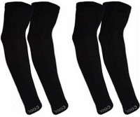 ADONYX Men and Women Sports Arm Sleeves Cycling Gloves(Black)