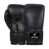 VICTORY Boxing Gloves , Bouncer Boxing Gloves ,MMA Gloves 12 OZ for Men and Women Boxing Gloves(Black)