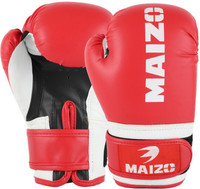 MAIZO Pro Style Training Gloves BG16-12oz (Red,White,Black) Boxing Gloves(Red)