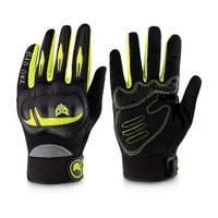 BAD OWL RYDON Full Finger Motorcycle Gloves Riding Gloves(NEON Green)