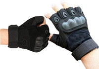 DAZZRIDE Half Finger Gloves for Sports Outdoor gym bike Riding-New36 Riding Gloves(Black)