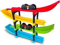 Pahal Baby Racing Track Toy with Sliding Cars | 4 Level Ramp Racer for Kids(Multicolor)