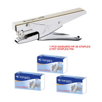 Kangaro Manual 24-6 Integrated Staplers(Set of 1, Silver)