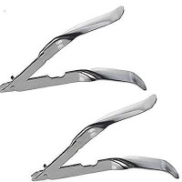 Rilekh Reusable universal Surgical Staples Surgical Stapler Remover(Set of 2, Silver)