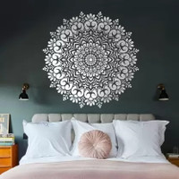 FLEXISHINE DECOR Motifs Pattern Design and Love Diy Painting (Size:- 24 x40 Inch) Suitable For Bedroom, Drawing Room & Office Decoration Modern Home Wall Arts Stencil(Pack of 1, Stencil)