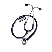 Dr. Head Black Super Deluxe Aluminium Stethoscope For All Stethoscope Cardiology Stethoscope(Black)