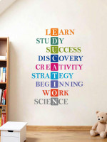 Decal O Decal 1 cm Wall Decals ' Abbrivation For EDUCATION ' Wall Stickers Self Adhesive Sticker(Pack of 1)