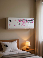Decals Sticker 406.4 cm Air Conditioner Sticker Ac Sticker AC Sticker and Wall Sticker Self Adhesive Sticker(Pack of 1)