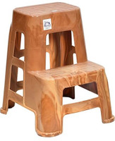 Nilkamal STURDY STEP STOOL PEARWOOD Living & Bedroom Stool(Gold, Yellow, Pre-assembled)