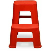 Nilkamal Strong & Durable Step Stool STL 21|100% PolyPropylene|For Living ,Kitchen,Office Bathroom Stool(Red, Pre-assembled)