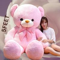 MOSU 5 Feet Plush Teddy Bear – Big, Soft, and Full of Love  - 152 cm(Pink)