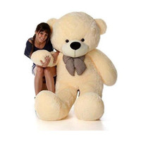 Ksar 5 Feet Cream Soft Teddy Bear Lovable Cute Big Size Birthday Gift for Girls Wife  - 152 cm(Cream)